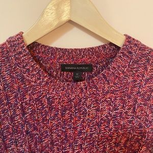 Pink Purple multicolor Banana Republic Sweater